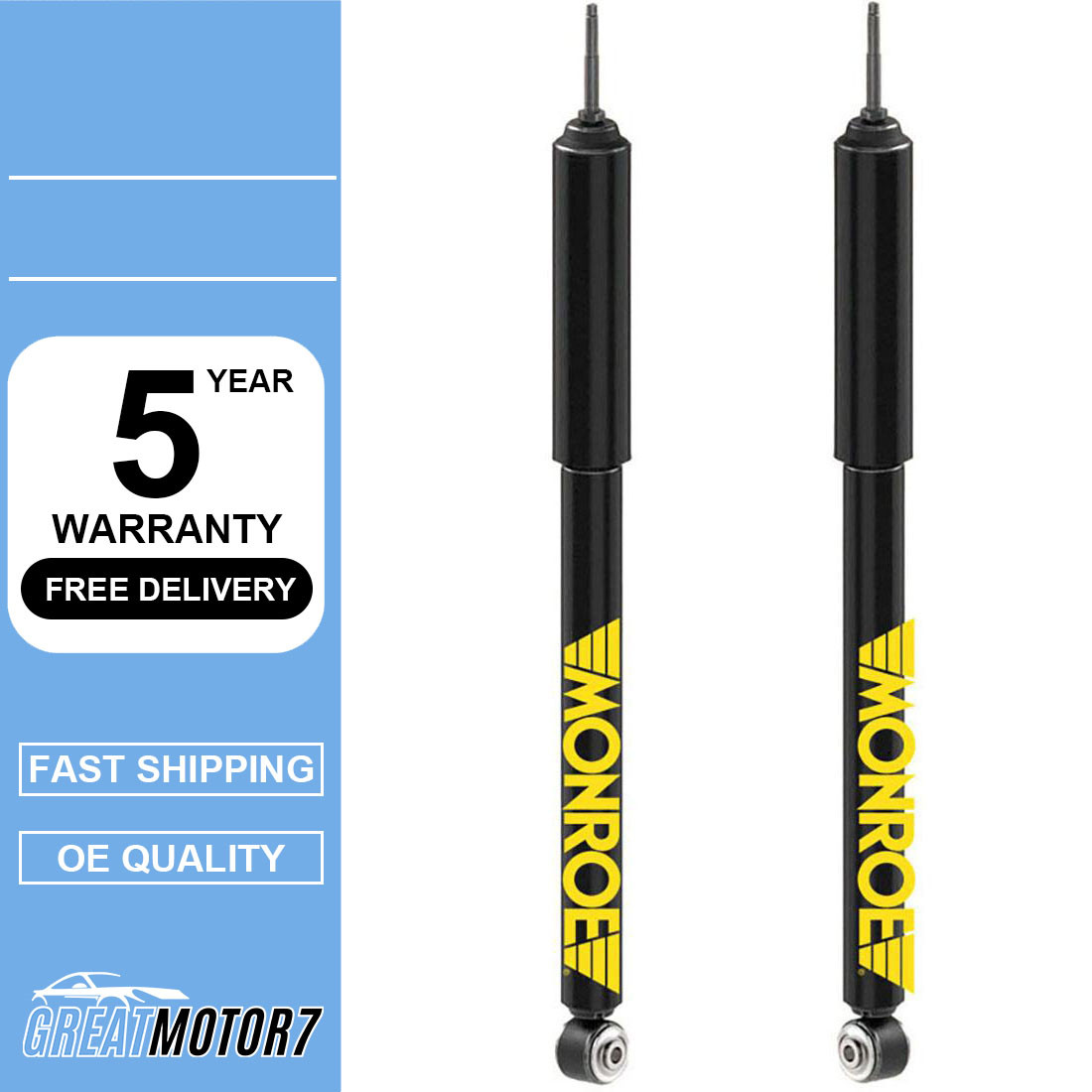 Monroe OE Rear Shock Absorbers For 2009 2010-2014 Honda Fit Lifetime Warranty