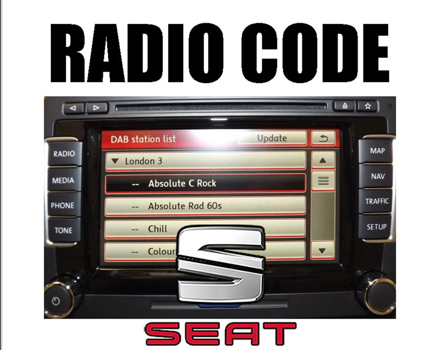 Seat radio code sez pin service
