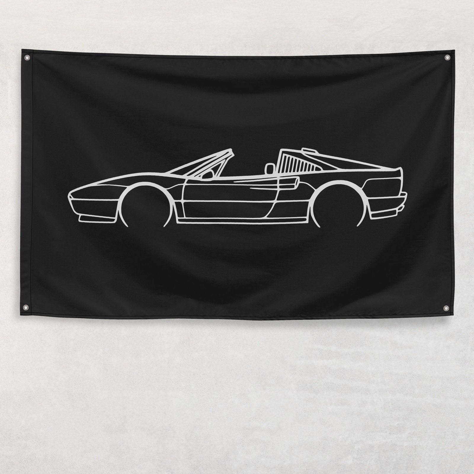 328 GTS Flag 3×5 ft Banner Car Silhouette Garage Man Cave Wall Decor Gift Racing
