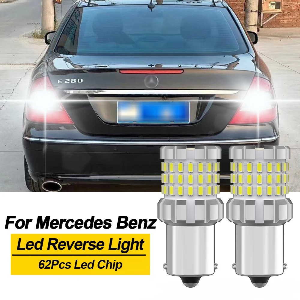 2x 1156 LED Reverse Backup Light White Bulbs 4000LM For Mercedes Benz W204 C204