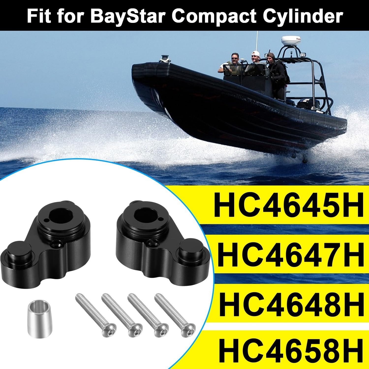 HP4600 Cylinder Seal Kit Fit for BayStar HC4645H HC4648H HC4658H Teleflex Marine