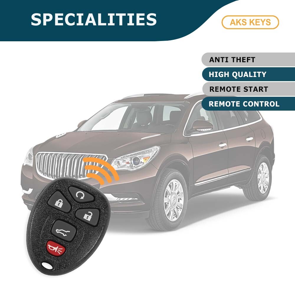 New Replacement for GM Keyless Entry Remote 5B FCC# OUC60221 & OUC60270 (2 Pack)