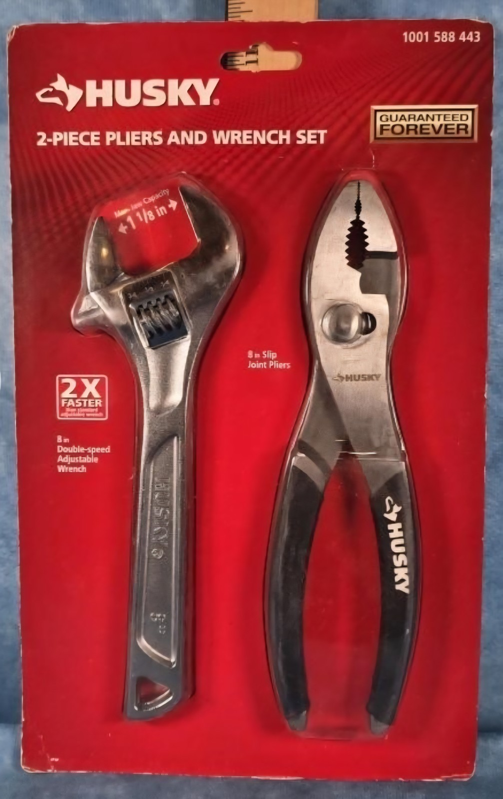 HUSKY 2-PIECE PLIERS & Adjustable WRENCH SET New, Sealed. Free Shipping