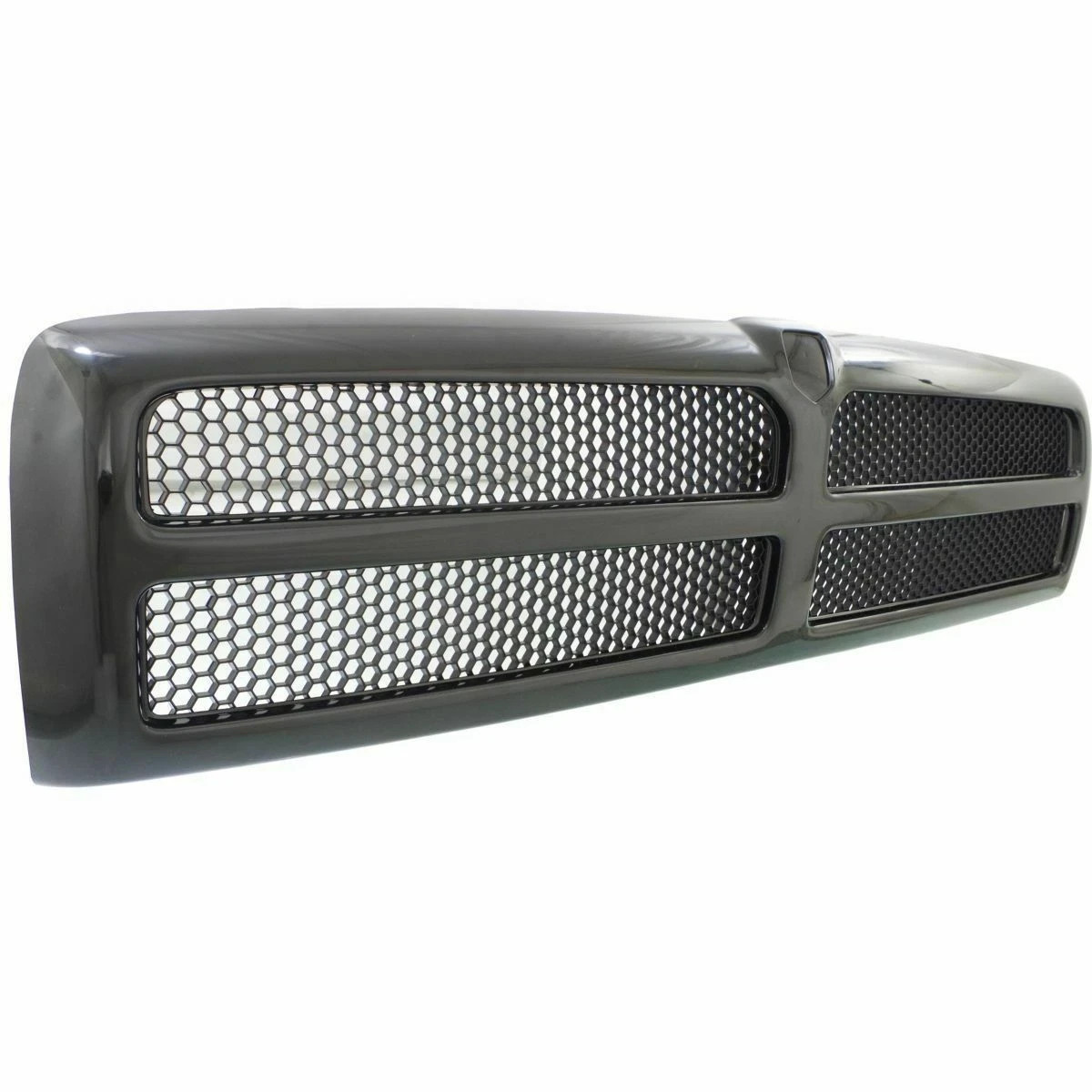 New Grille Assembly Matte Black Plastic For 1994-2002 Dodge Ram 2500 / Ram 3500