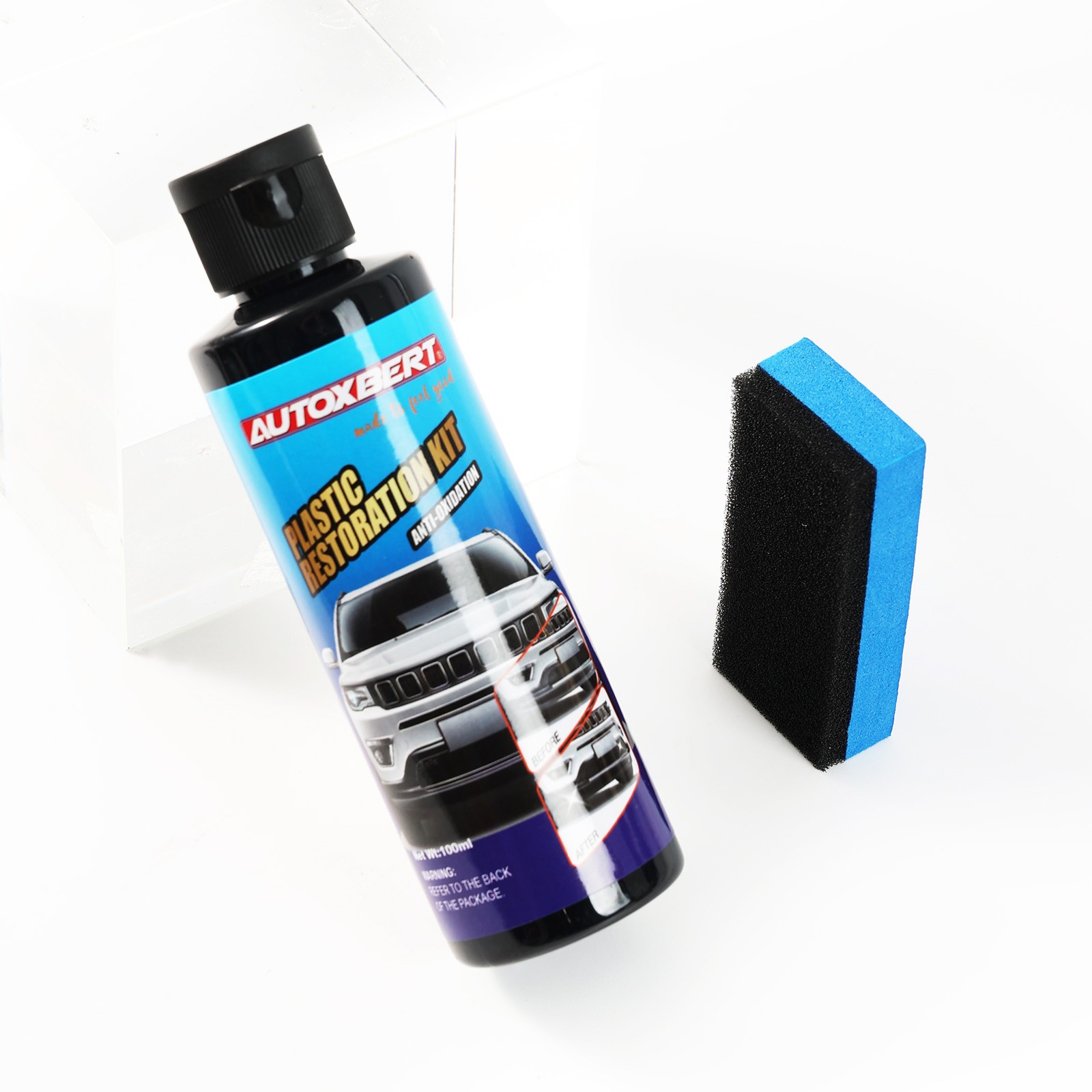 100ml 3.4OZ Car Plastic Restorer Trim Restoration kit Revitalizing Coating Agent