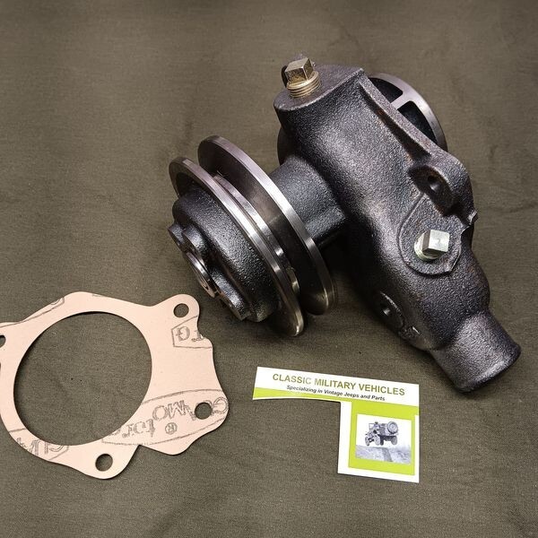 Willys Water Pump CJ2A CJ3A MB Ford GPW Jeep CJ5 CJ3B. New. 1 Groove Pulley.