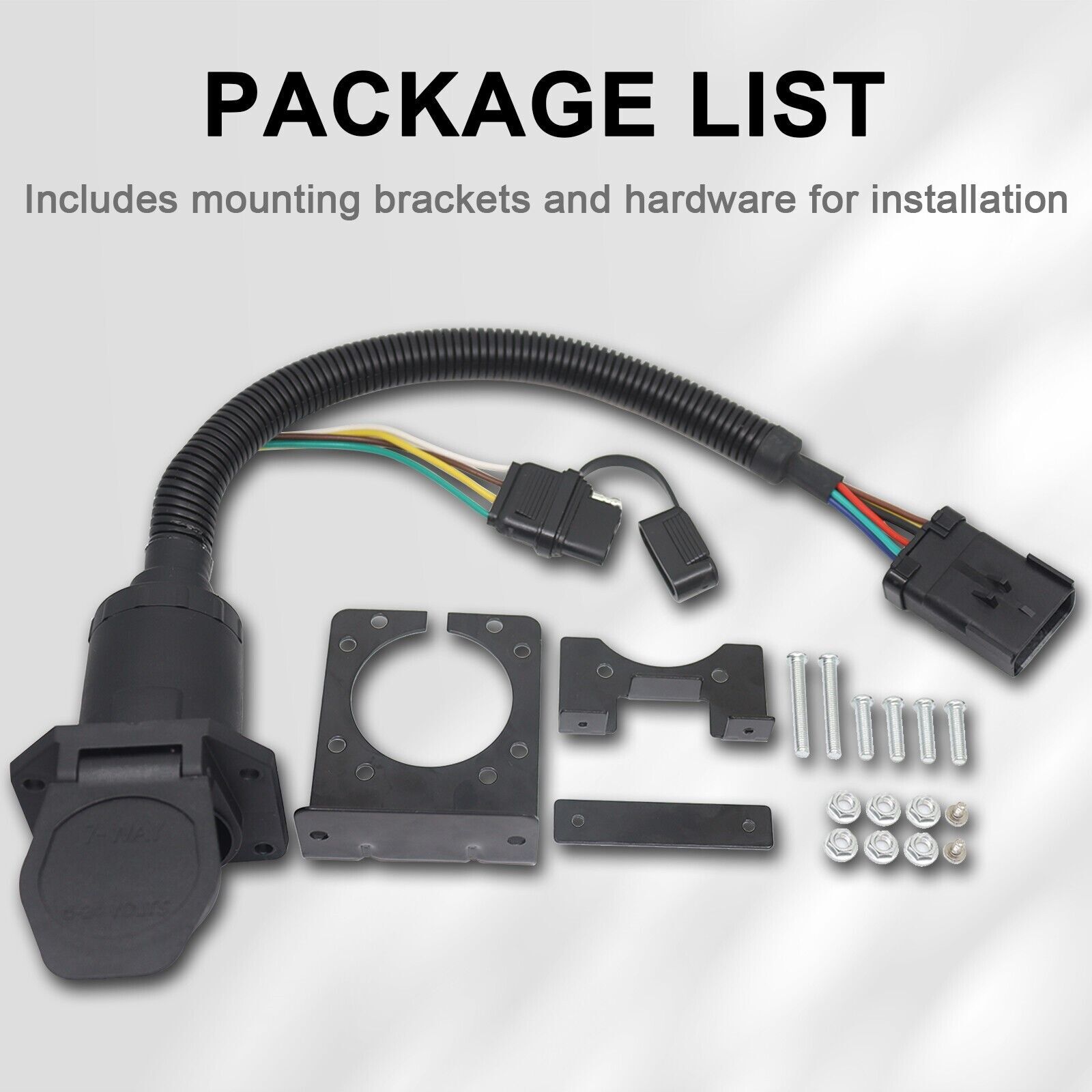 Tow Harness Trailer 7:4 OEM Connector for Dodge RAM w/ Factory 7 Way