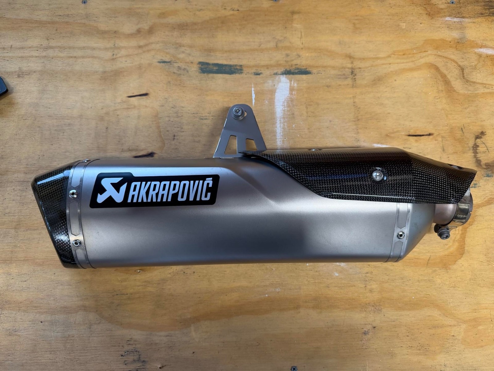 Akrapovic Slip On Exhaust Can for Triumph Tiger 900