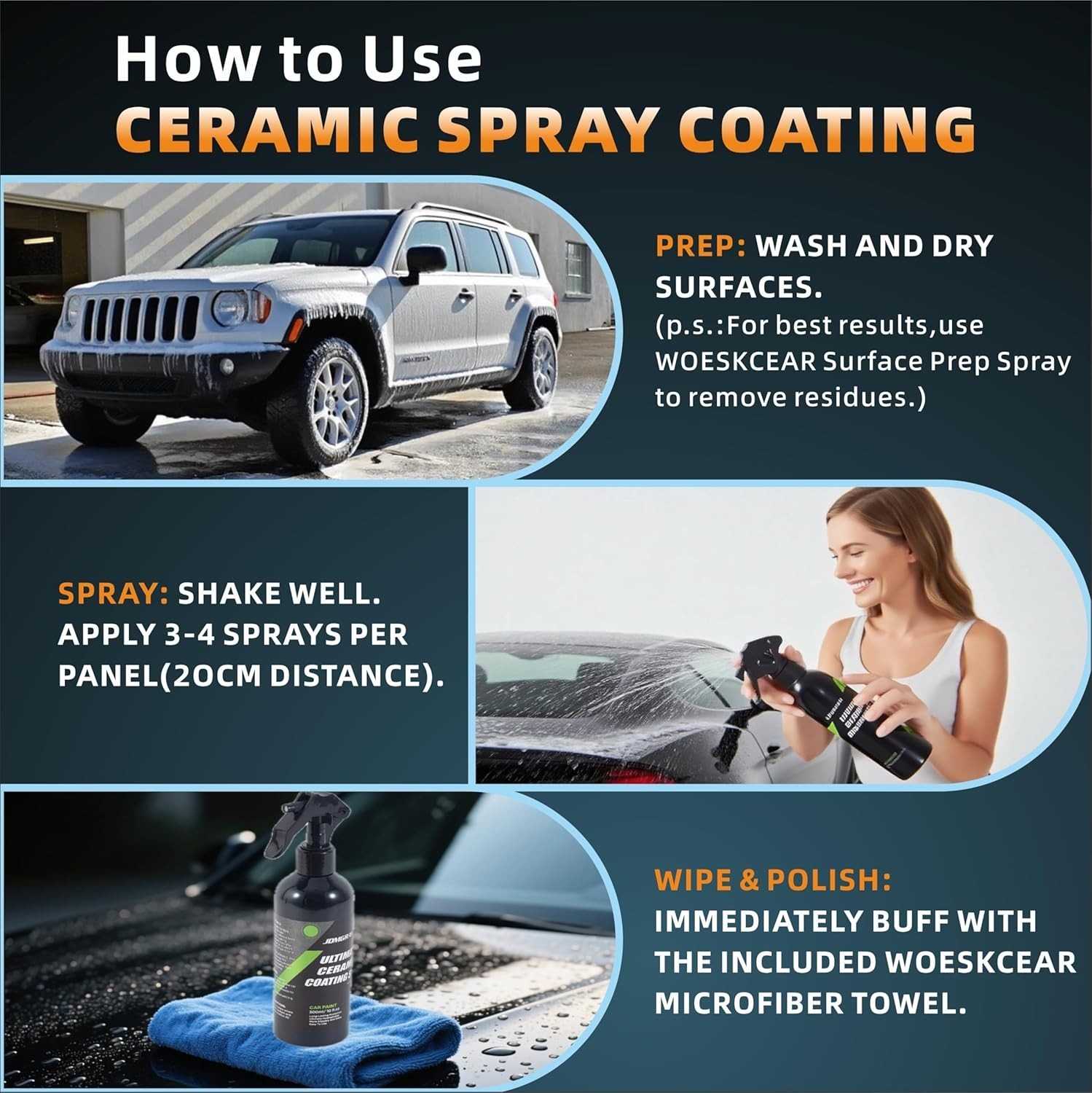 Create Power Paint Surface Coating，Ultimate Ceramic Car Coating Spray；10H Har…