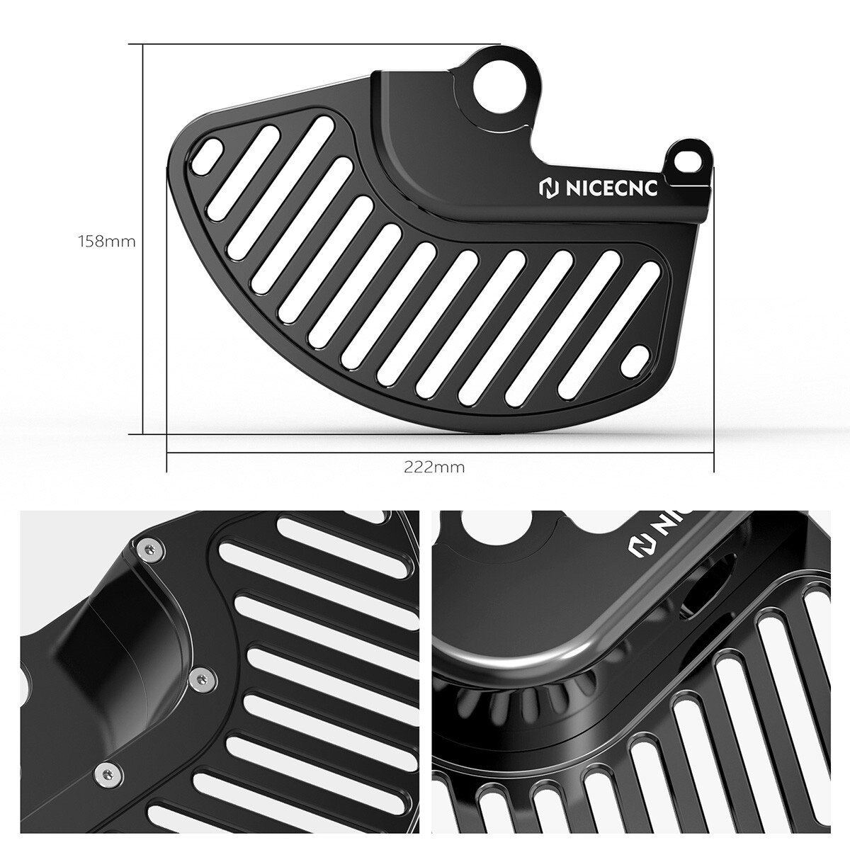NICECNC Front Brake Disc Guard For KTM EXCF 250 350 450 500 SXF XCF 2017-2025