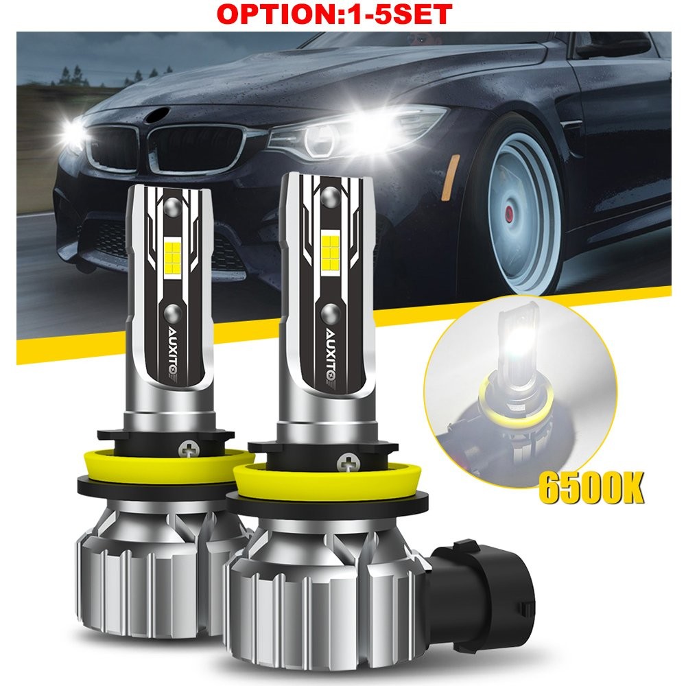 AUXITO H8 H9 H11 LED Headlight Low Beam Bulb Super Bright 6000K White 24000LM