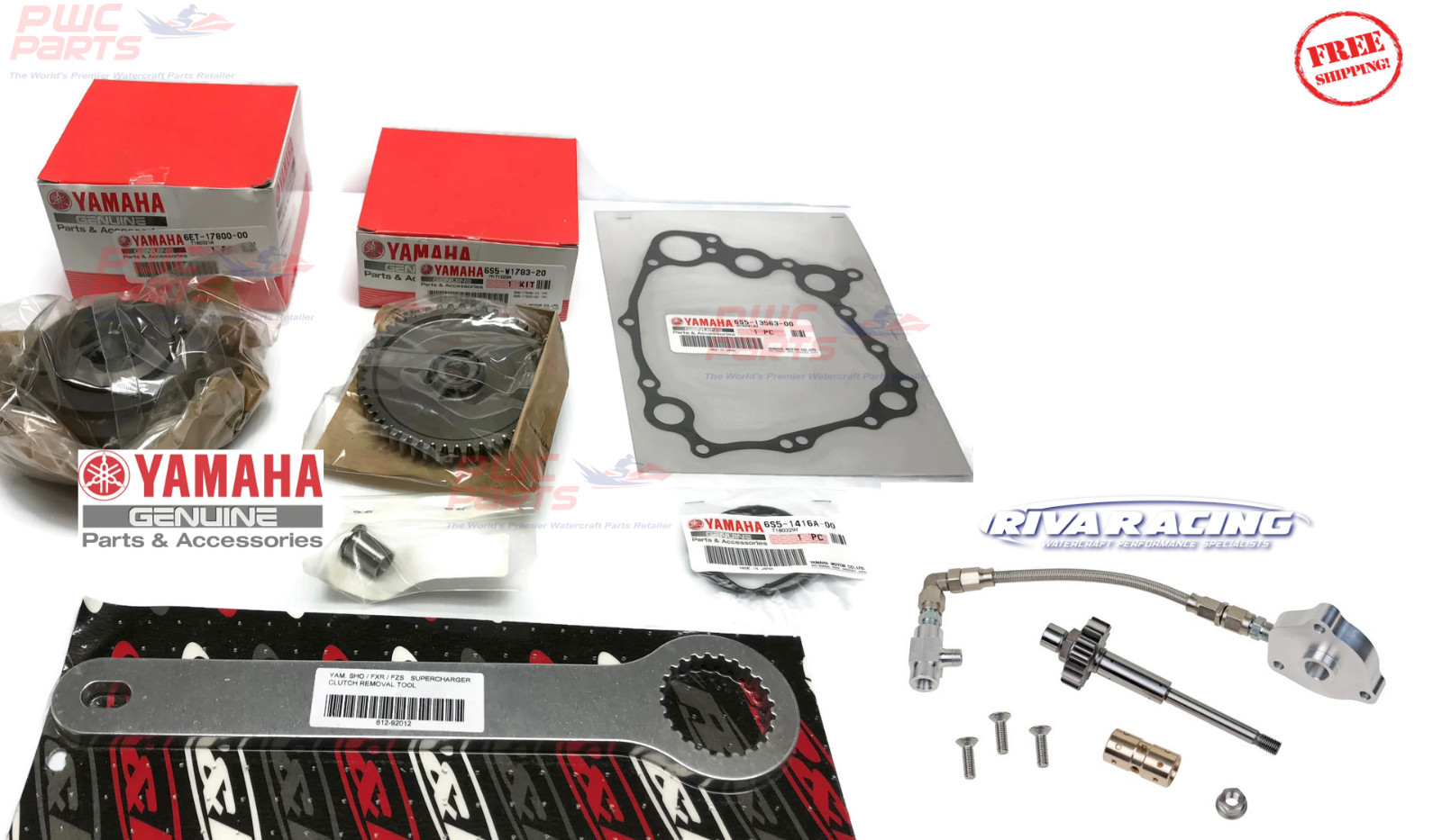 Yamaha FX-SHO FZR FZS SVHO ALL RIVA Supercharger Clutch UPGRADE Kit Gear Shaft
