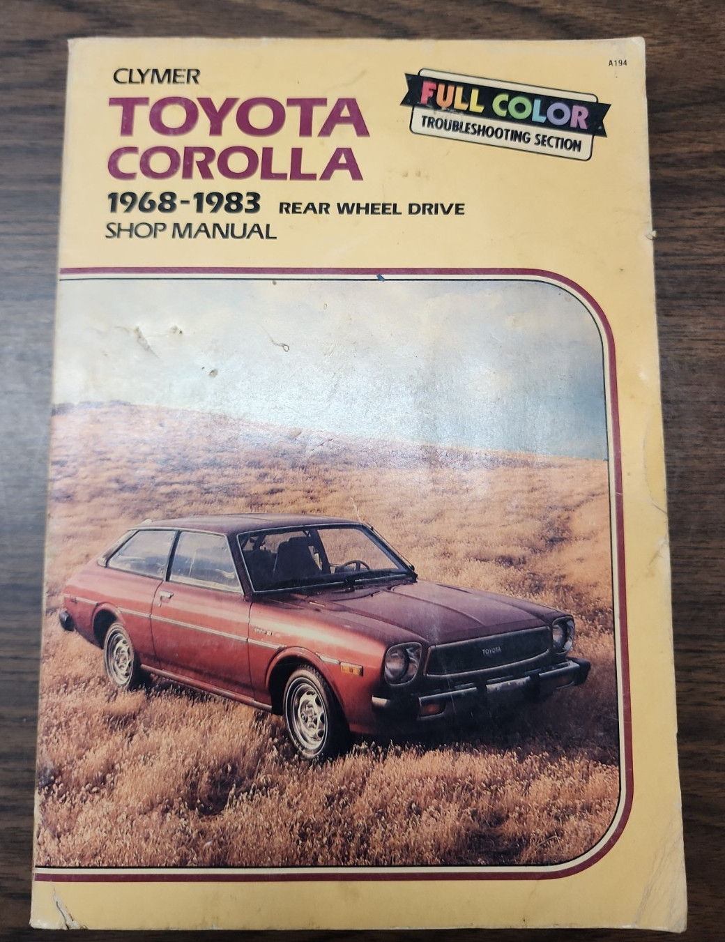 Clymer Toyota Corolla 1968-1983Shop Manual Maintenance/ Repair Book