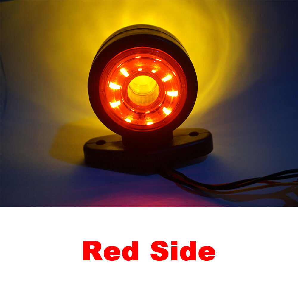 4x Red Amber 20LED Side Marker Lights Outline Lamp Car Truck Trailer Van 12-30V