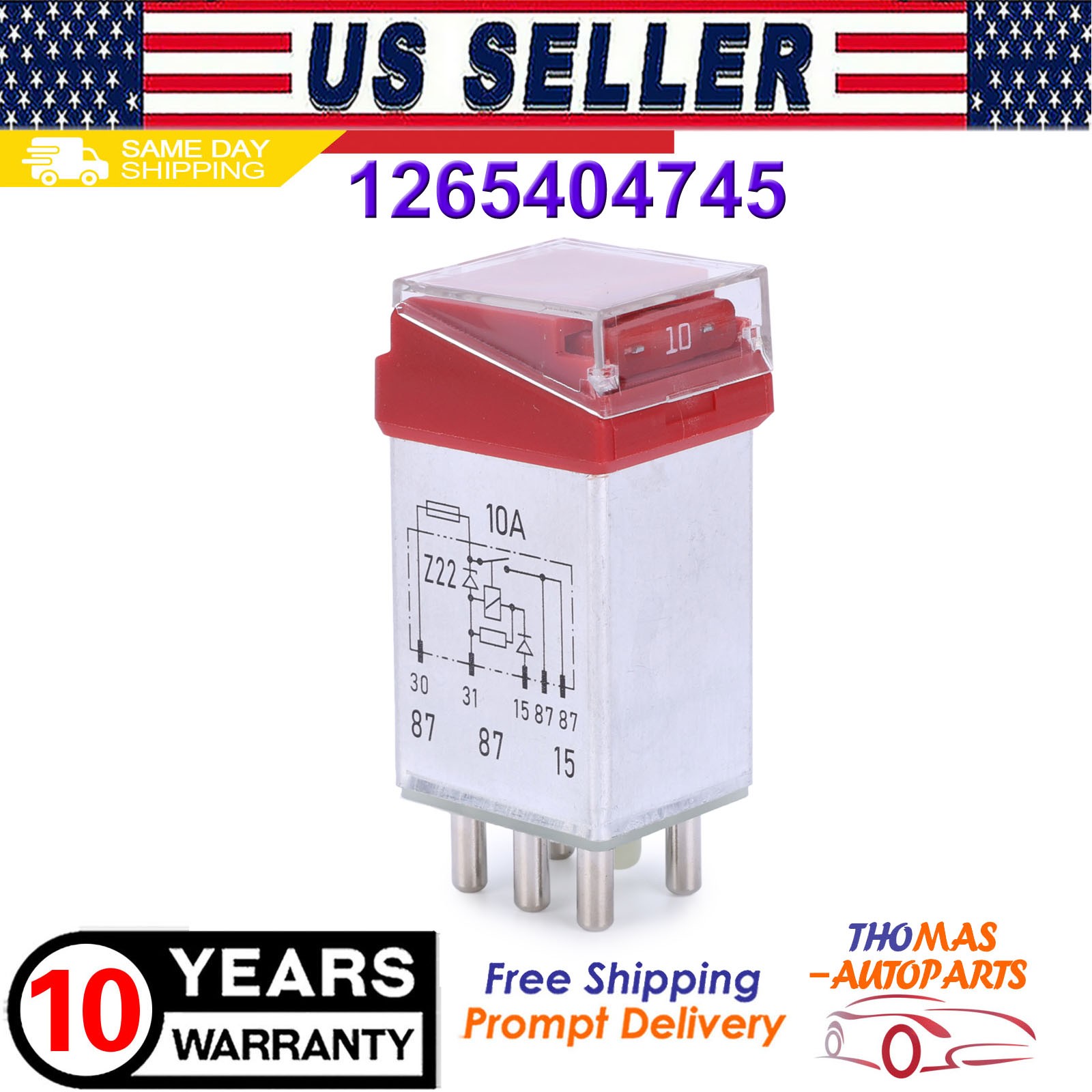 OVERLOAD PROTECTION RELAY FOR MERCEDES W124 W126 W201 R107 OVP RELAY 2015400845