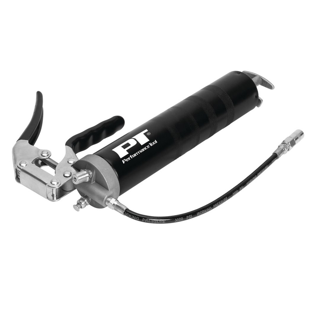 Lever Action Grease Gun |Fits 14-Ounce Cartridges| 7,000 PSI Pressure |Chrome