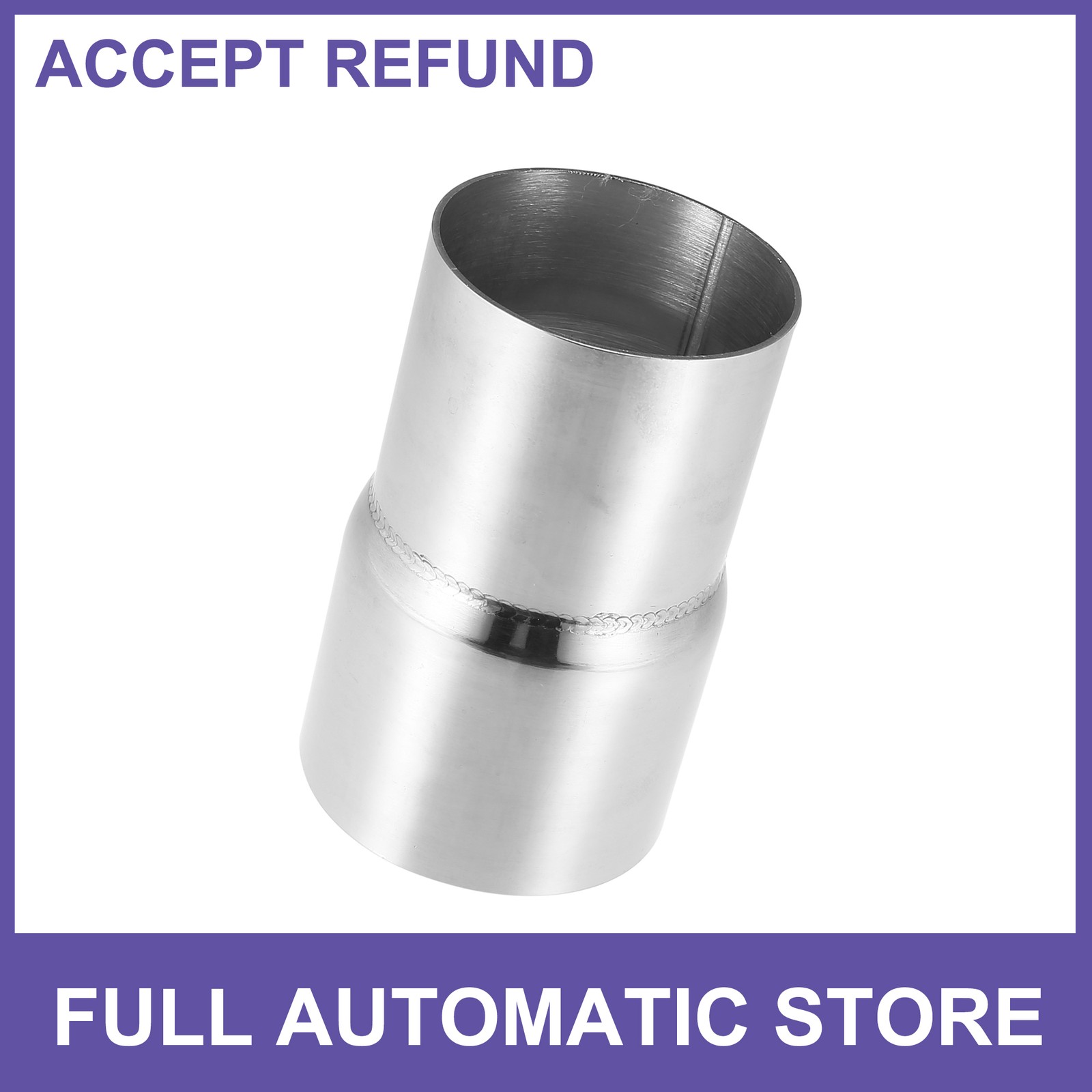 2.25 ID to 2.5″ ID Stainless Steel auto Exhaust Pipe Adapter Reducer Connector