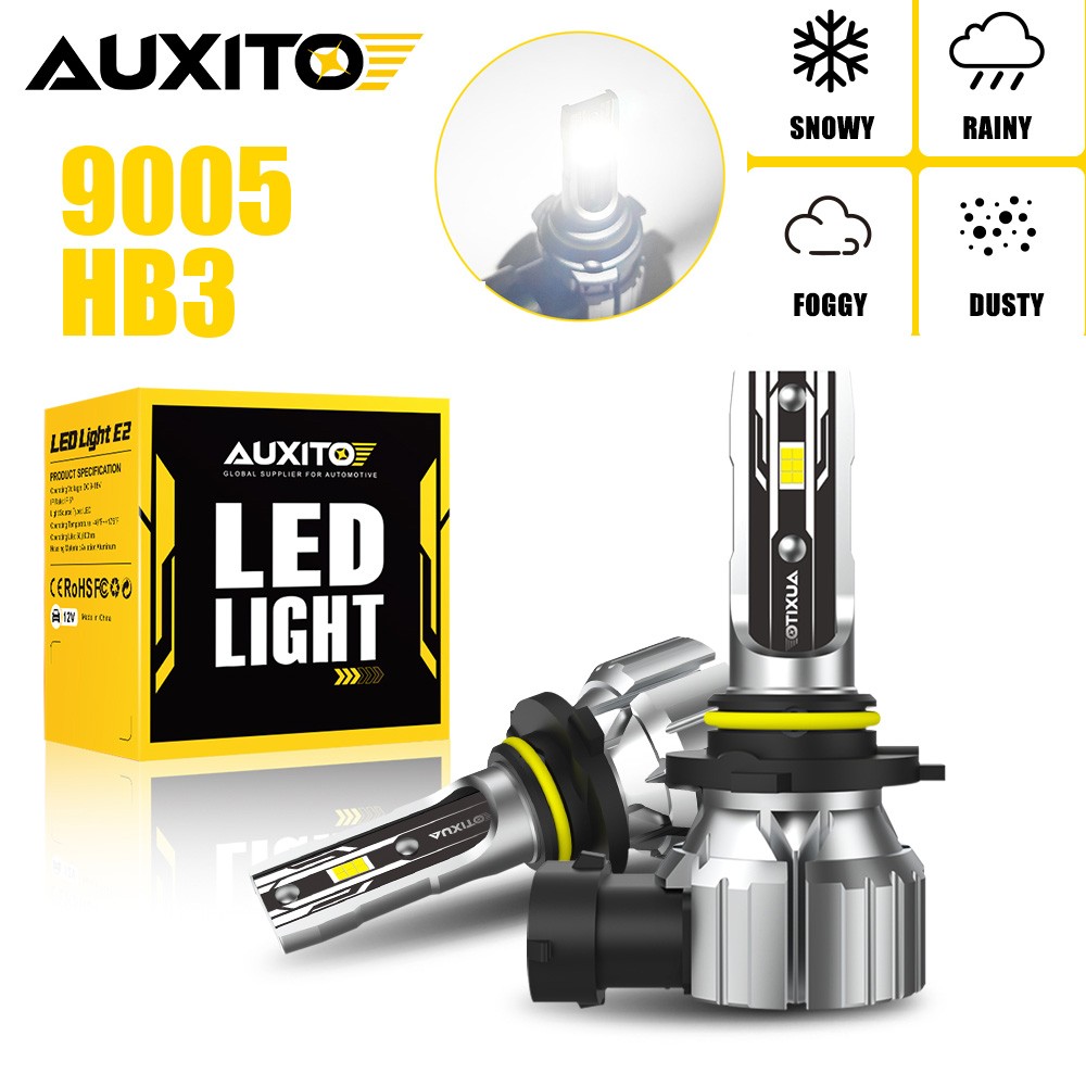 AUXITO 9005 HB3 LED Headlight Bulbs Conversion Kit High Beam Super Bright White