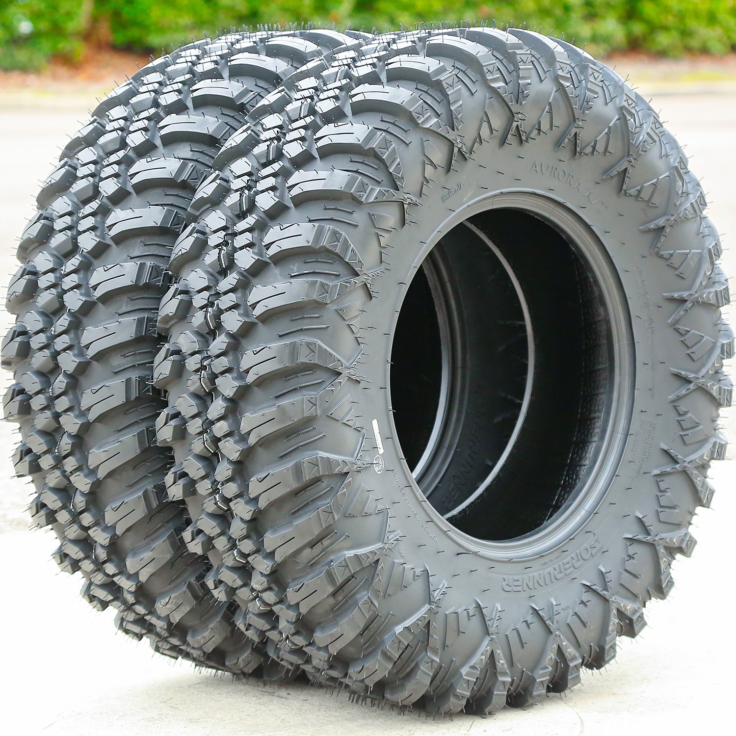 2 Forerunner Aurora A/T 25×8.00R12 25x8R12 61J 8 Ply All Terrain ATV UTV Tires