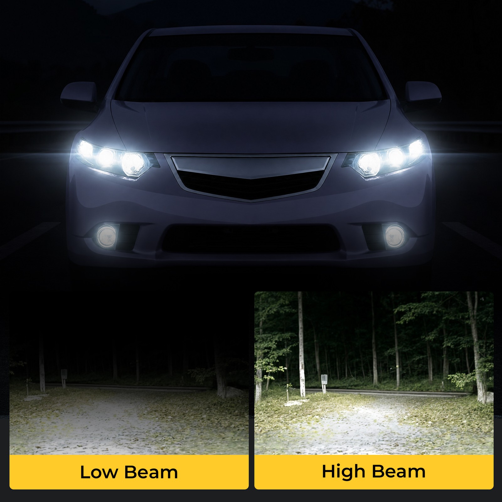 Fit 2009 2010-2014 Acura TSX HID Xenon Black Clear Headlights Headlamps Assembly