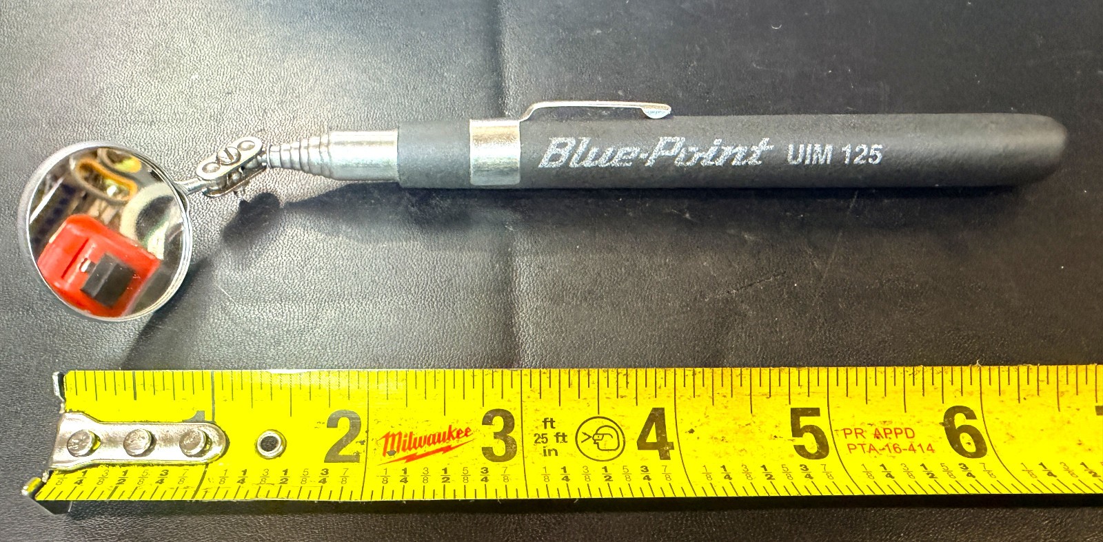 Blue Point UIM125 Telescoping Inspection Mirror 1-1/4 inch Round Mirror Head