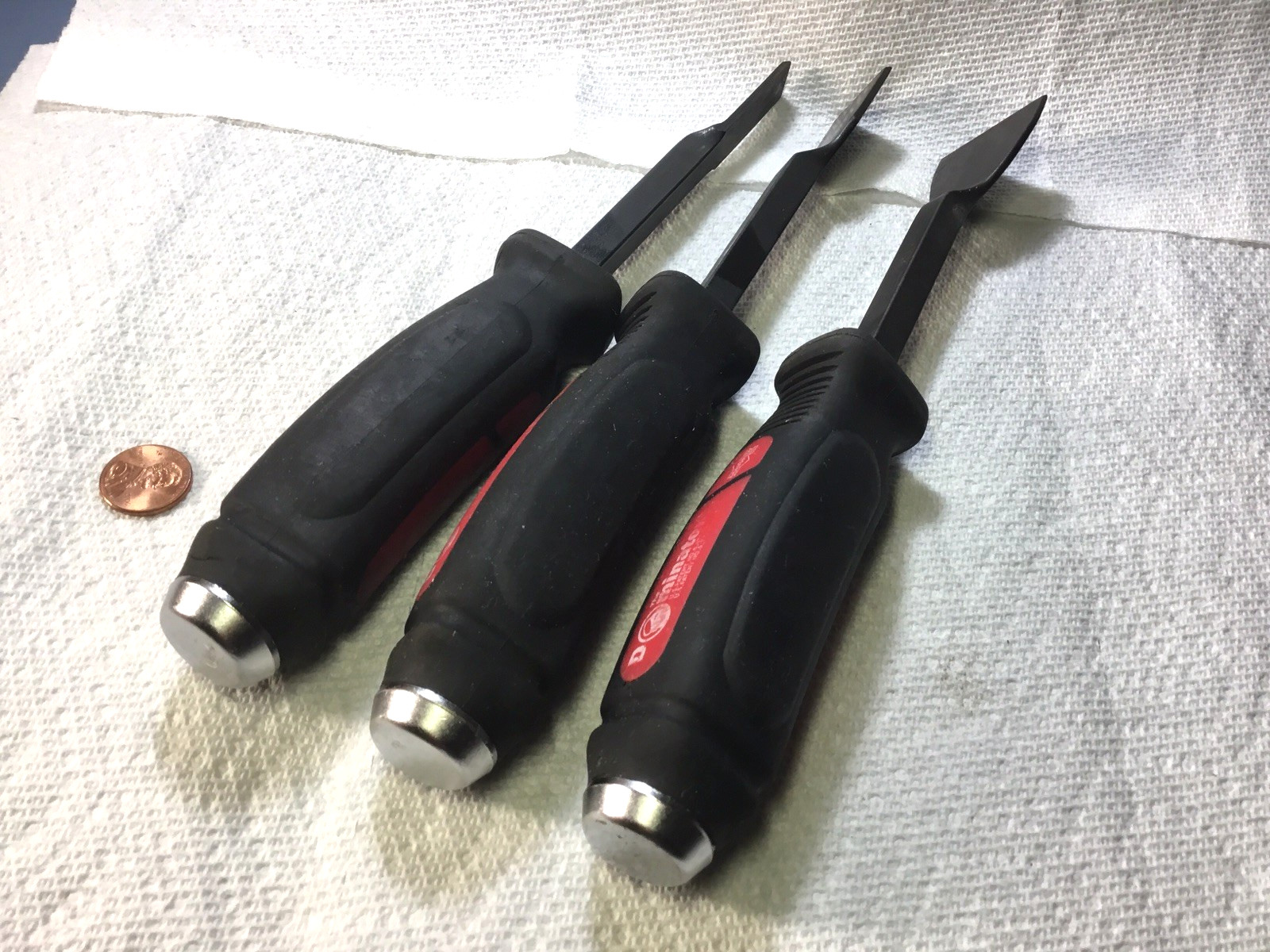 MAYHEW 3 PCE Dominator Straight Scraper Set USA 1/2″+ 1″ + 1-1/2″ Very Nice!!