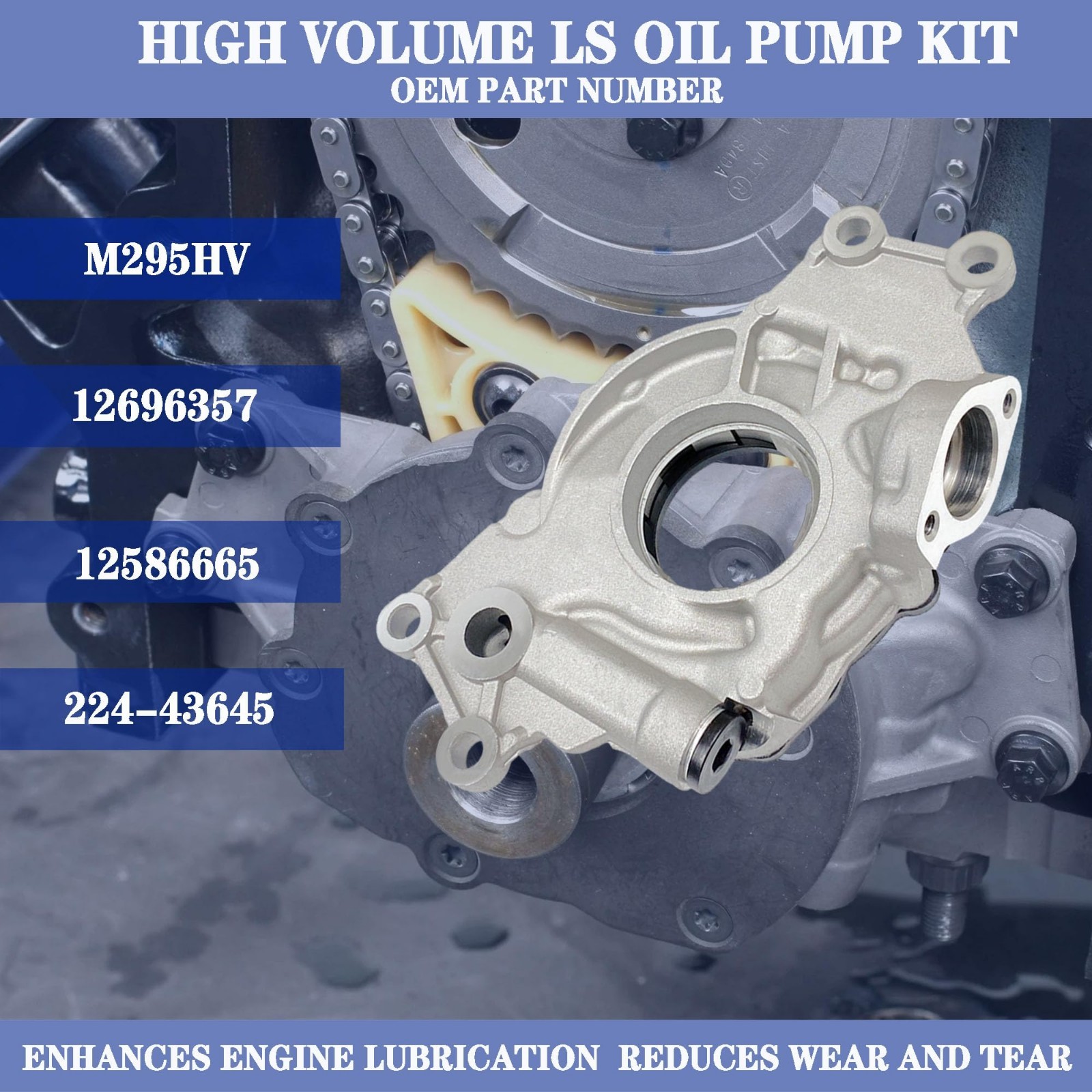 High Volume LS Oil Pump Kit for 1999-2020 Chevy GMC 4.8L 5.3L 6.0L – Gaskets Inc