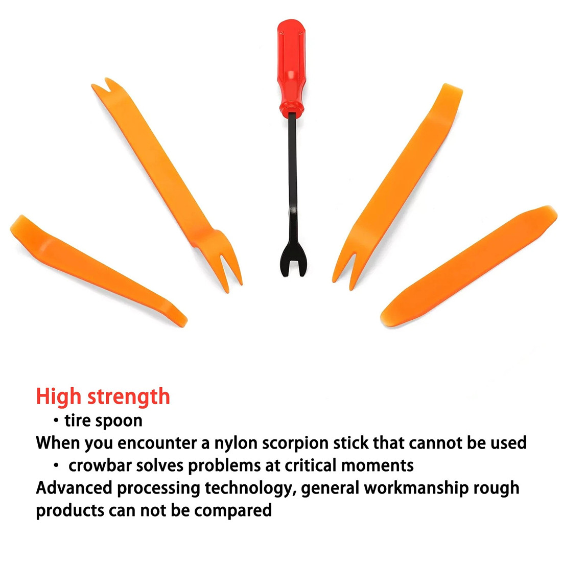 5 Auto Trim Removal Tool Kit Car Panel Door Window Fastener Remover Pry Tool Set
