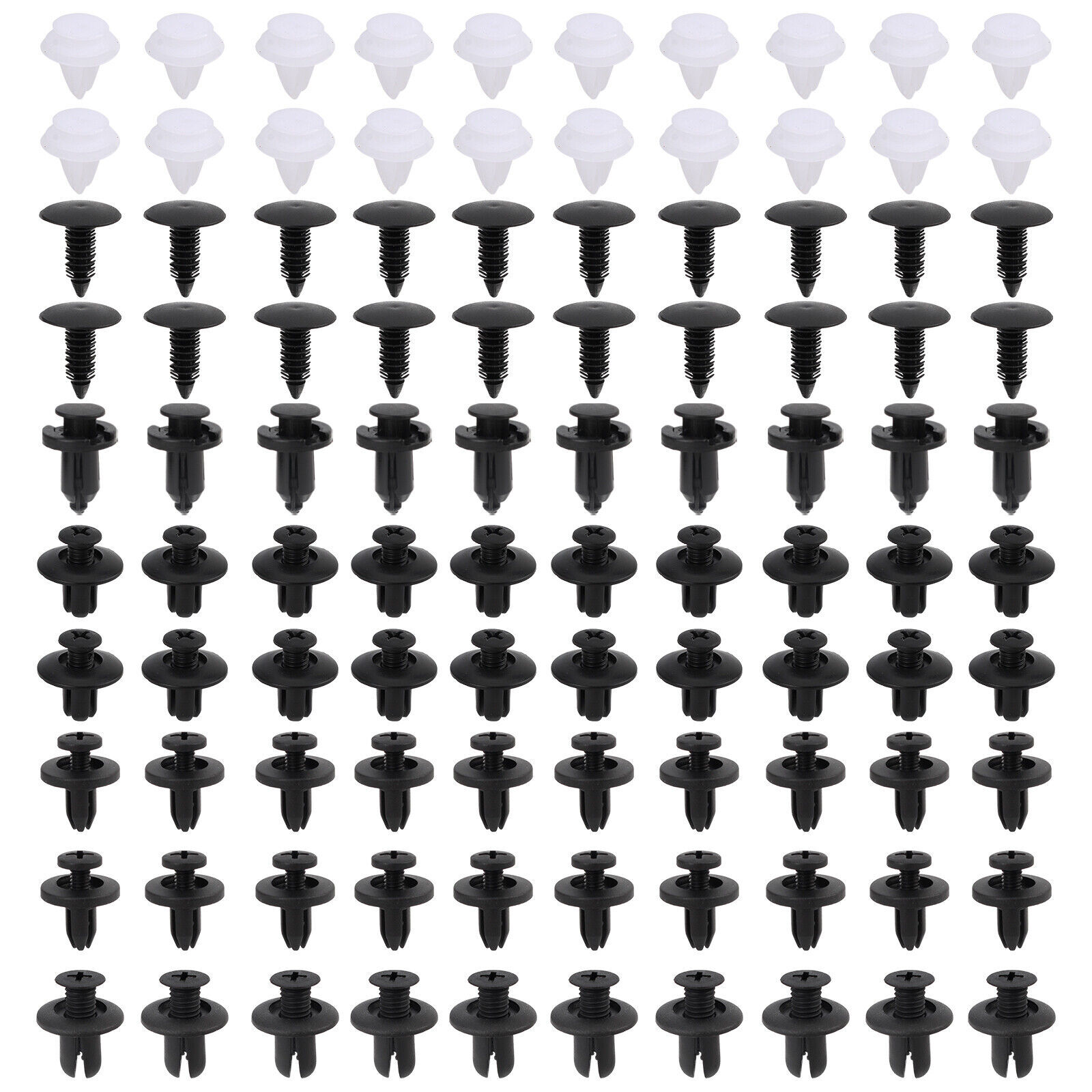 For Honda Car 100x Box Set Bumper Fender Liner Push Type Retainer Clips Fastener