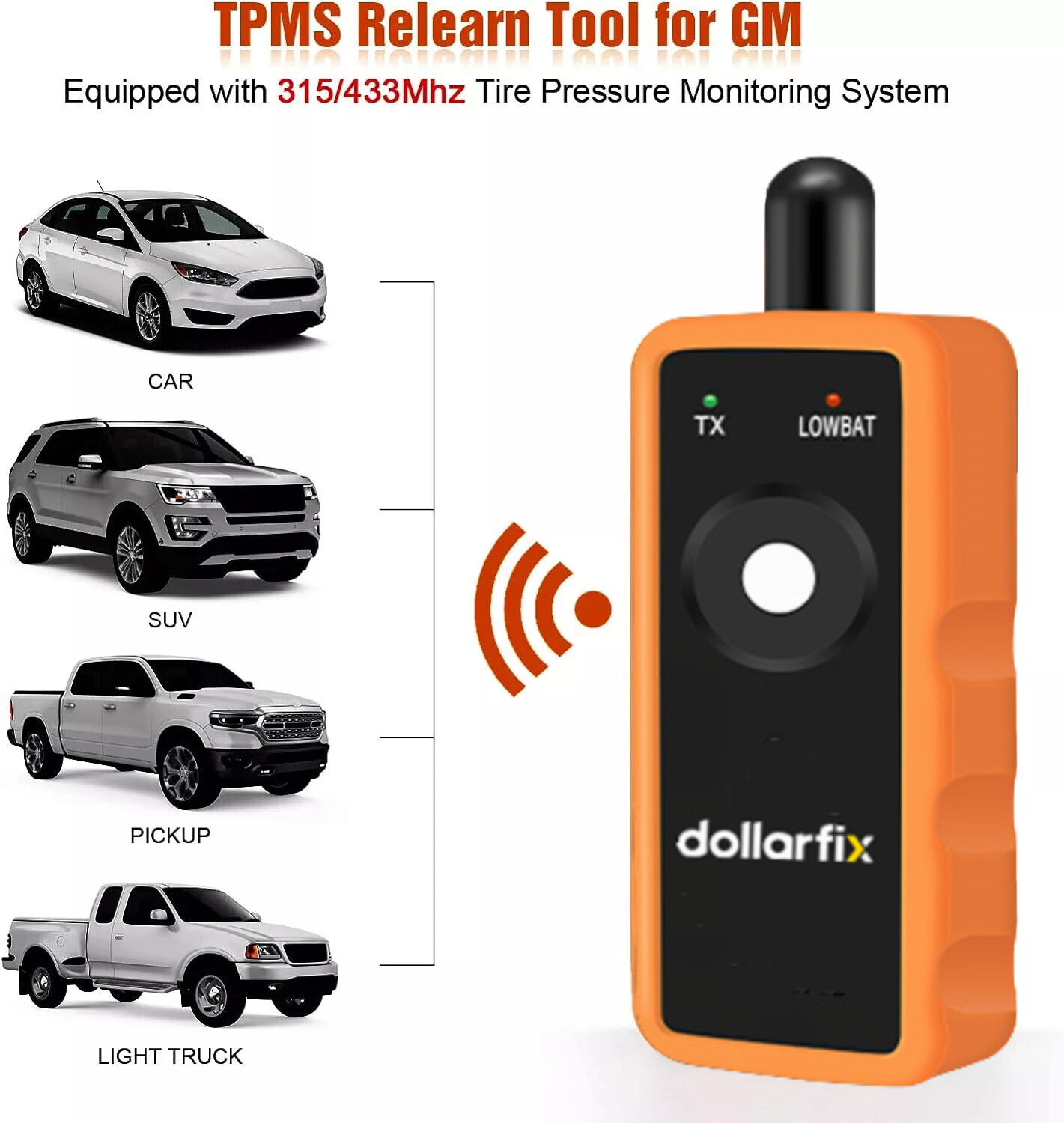 EL-50448 Universal TPMS Reset Tool Relearn Tool Auto Tire Pressure Sensor For GM