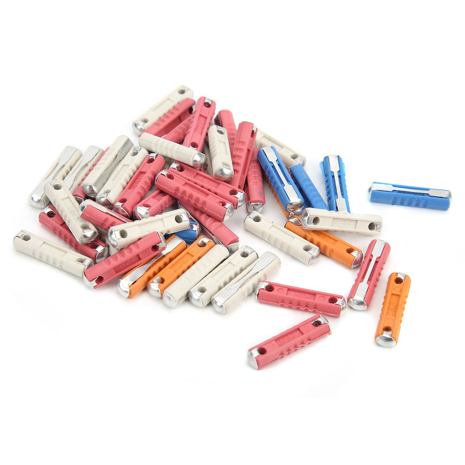50pcs 5A-25A Torpedo Fuse Set For European Cars (Stable Performance)