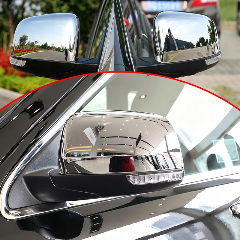 Rearview Mirror Cover Cap Trim For 2011-2022 Jeep Grand Cherokee & Dodge Durango