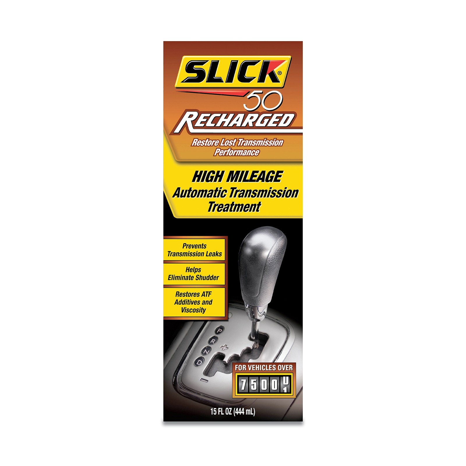 Slick 50 41806015 Recharged High Mileage Automatic 15 Fl. oz., black