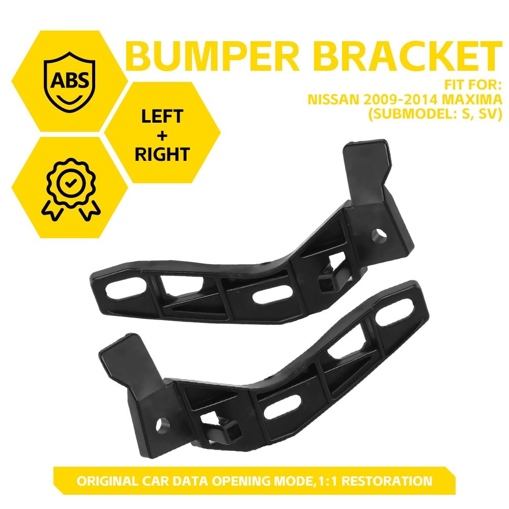 Front Bumper Support Brackets For 2009-2014 Nissan Maxima Left & Right Set of 2