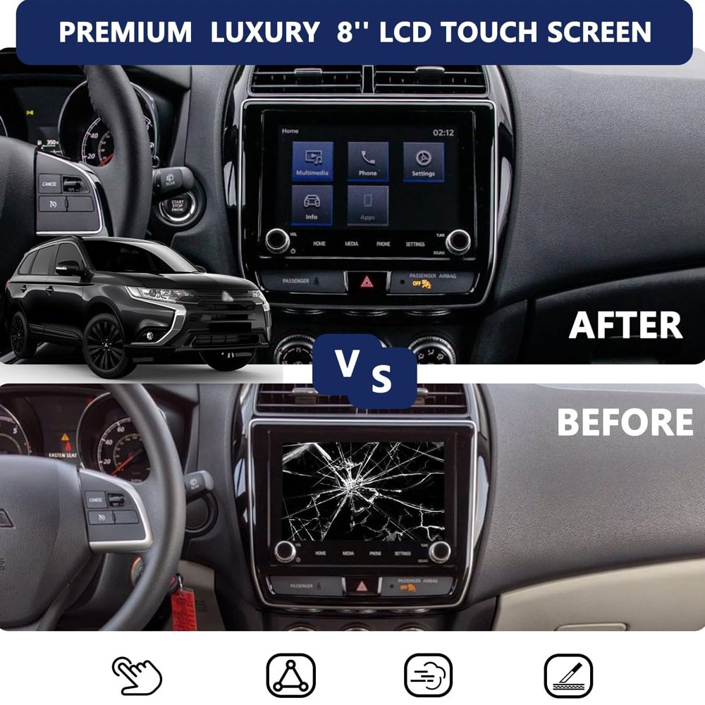 8″ LCD Display Touch Screen Radio 8740A076 For 2020-2022 Mitsubishi Outlander