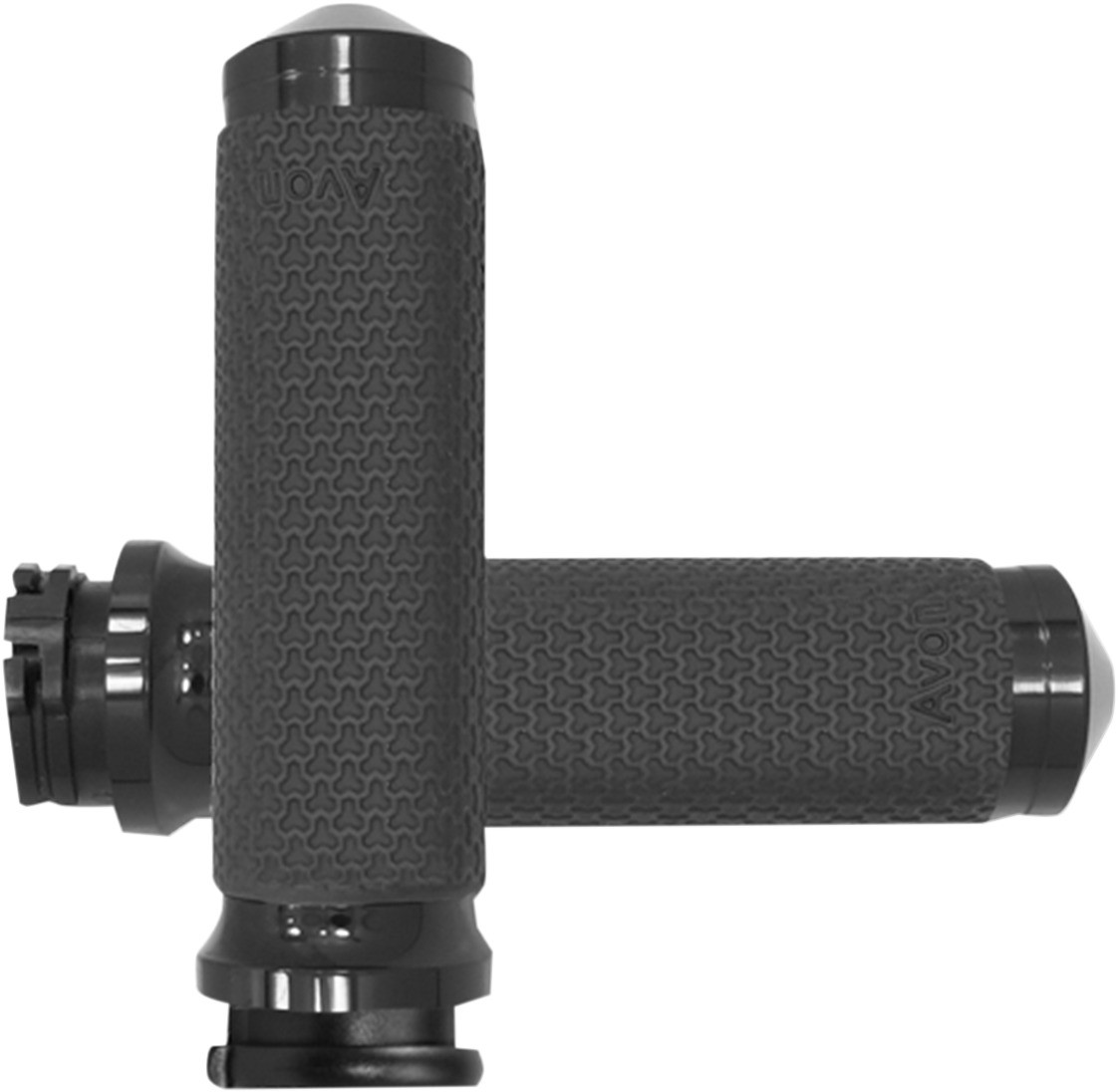 Avon Memory Foam Grips – 1.375in. – Black Motorcycle Street Bike MF-63-ANO-FLY