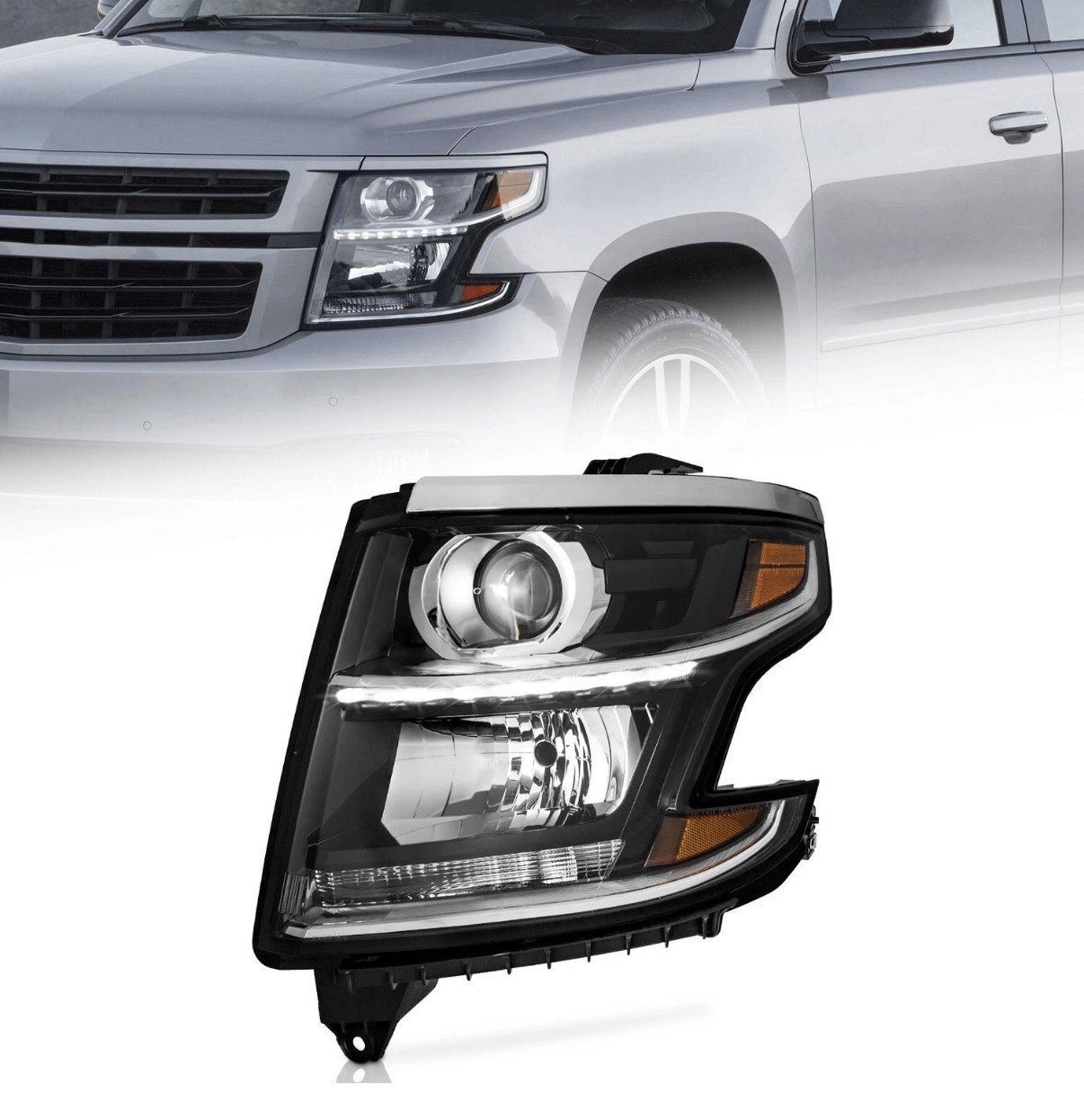 Headlight For 2015-2020 Chevy Tahoe Suburban Headlamp Driver left Side