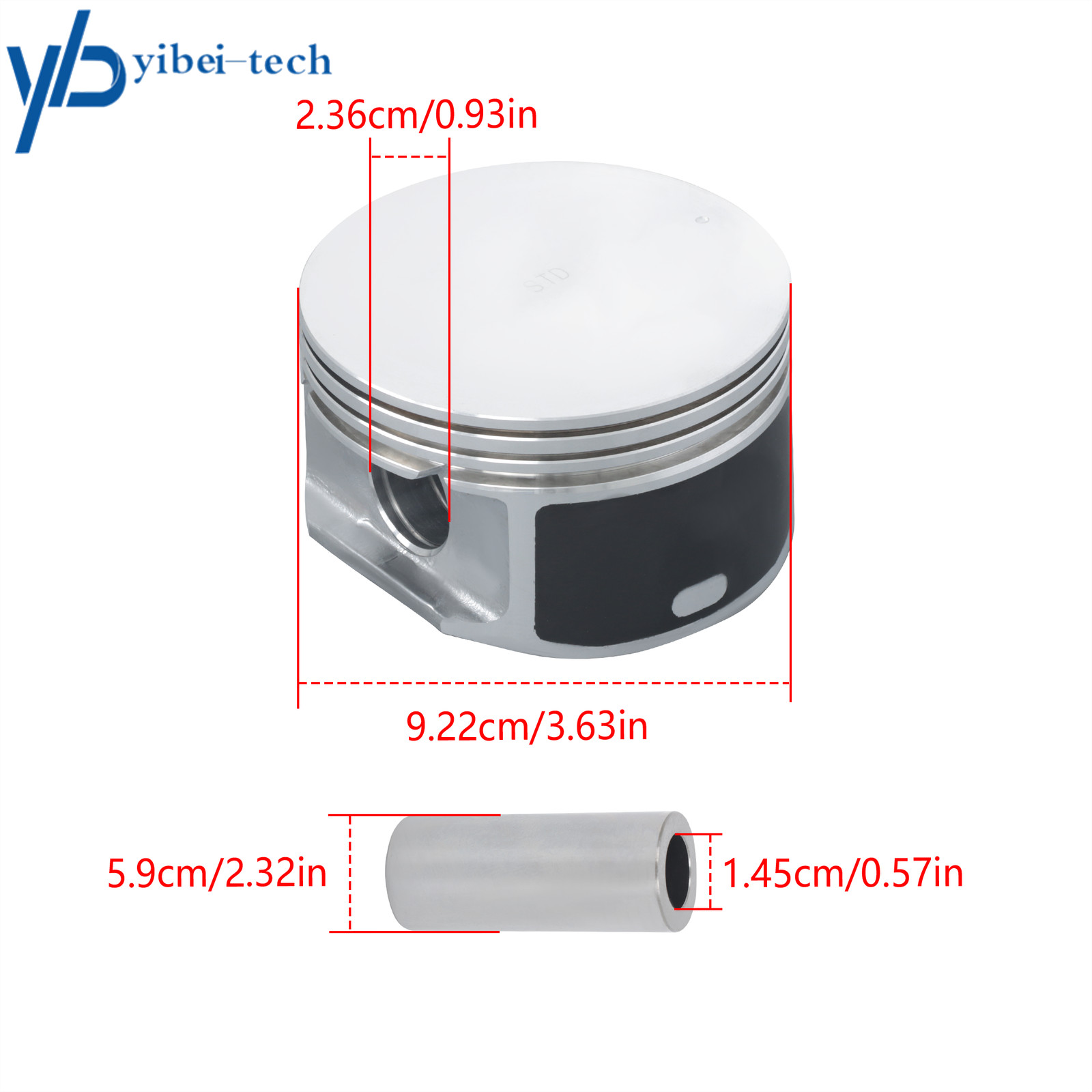Piston Set with Ring For Dodge Durango Ram Jeep Grand Cherokee 3.7L 2002-2010