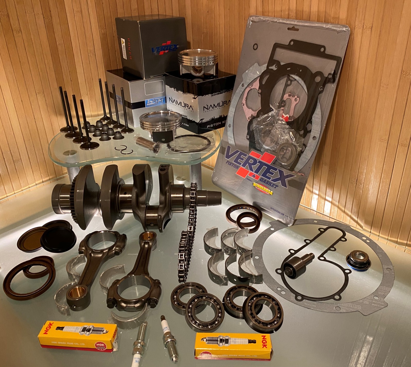 2013-22 Polaris SCRAMBLER 850 Engine REBUILD KIT / Crank+Piston+Valves+Gaskets