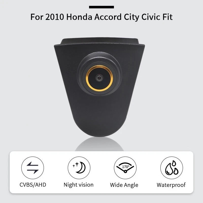 AHD/CVBS Car Front View Camera for Honda Accord City Civic Fit Night Vision