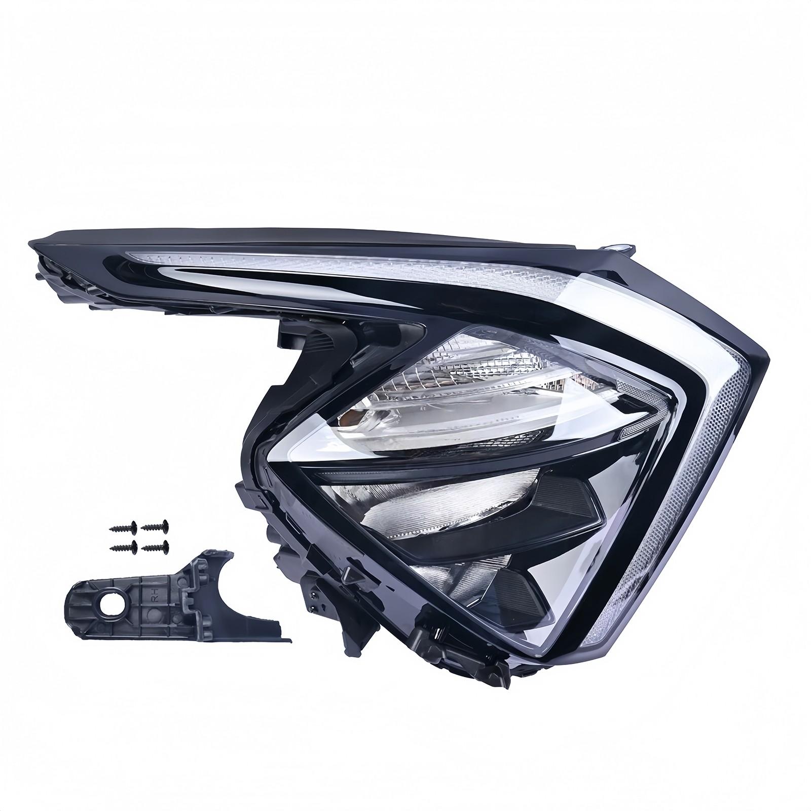 Pair Headlights For 2007-2013 GMC Sierra 1500 2500HD 3500HD Black Lamps Clear