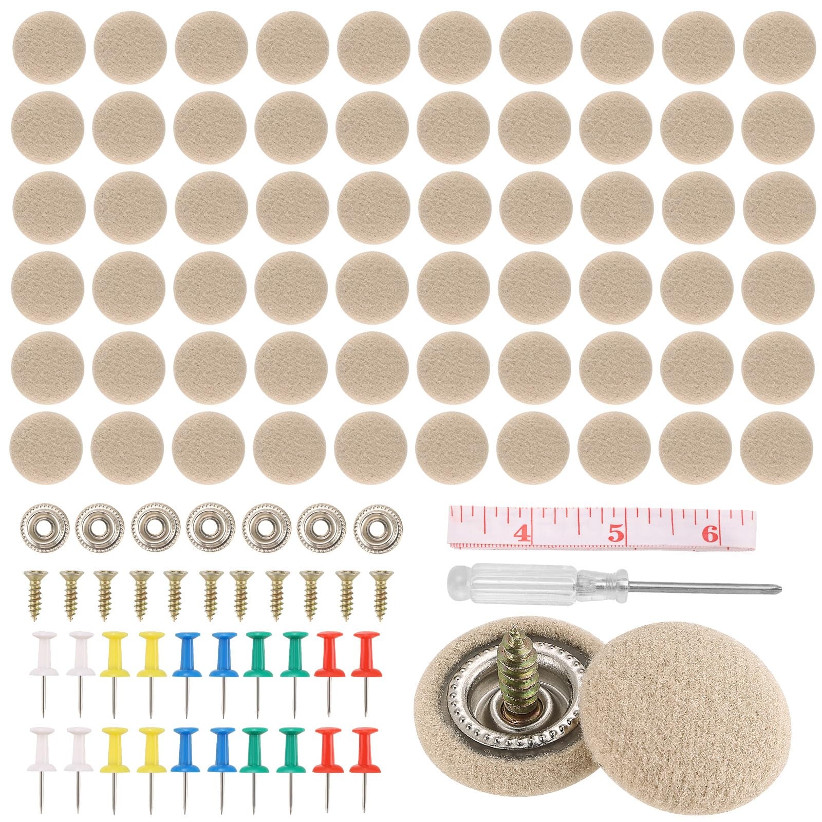 Acymner 60PCS Car Roof Headliner Repair Kit | Auto Snap standard, Beige