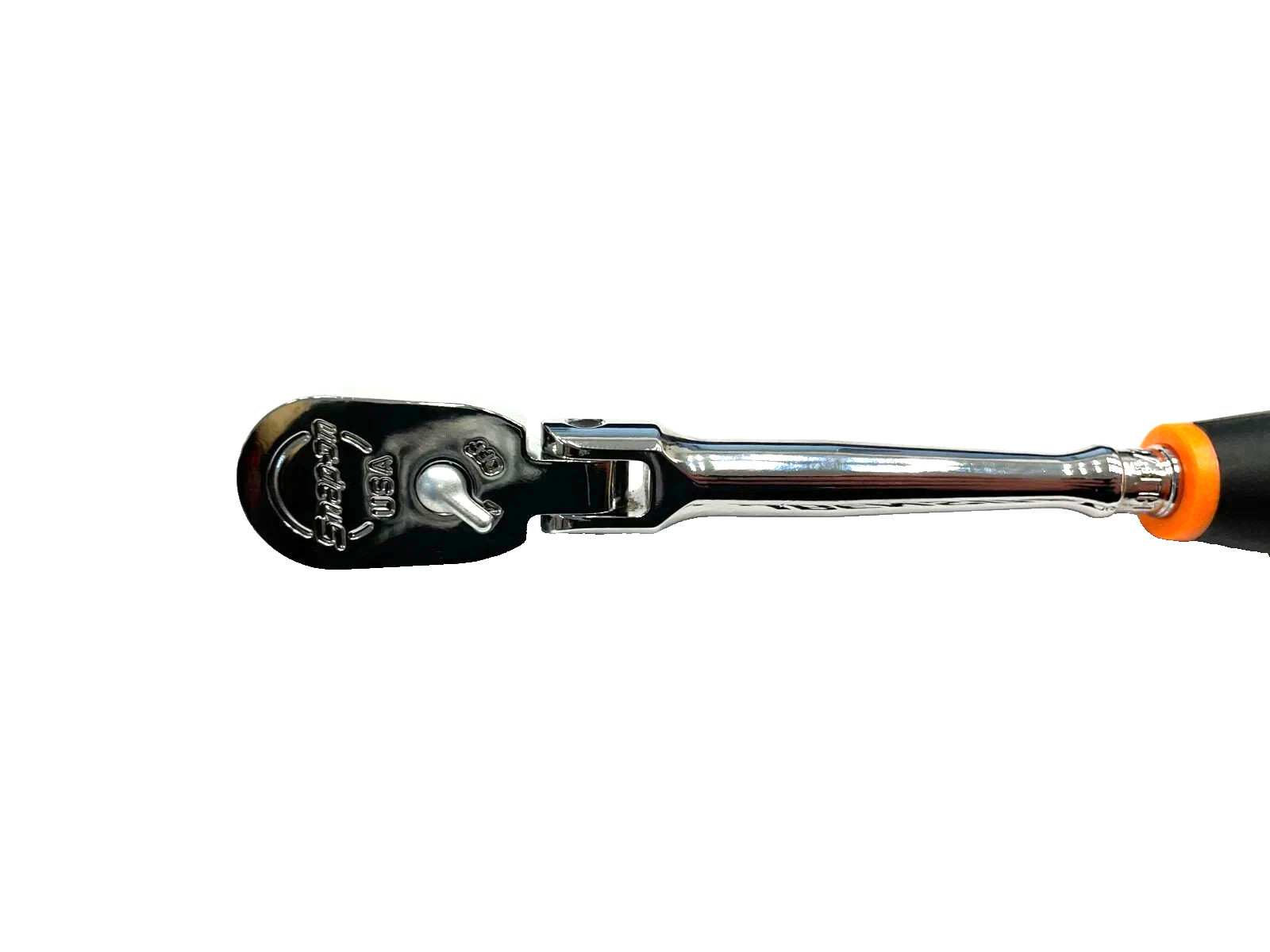 Snap-on ORANGE 1/4″ Drive Long Flex Head Soft Grip Ratchet THLF72O NEW USA