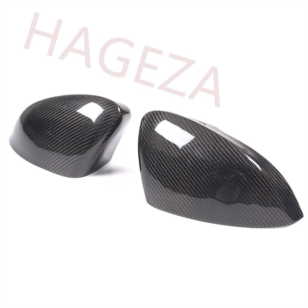 Dry Real Carbon Fiber Side Rearview Mirror Caps Trim For Jaguar F-TYPE 2013-2025