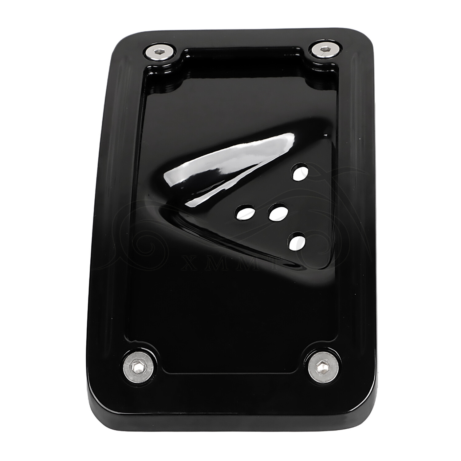 CNC Aluminum Curved Laydown License Plate Bracket For Harley Low Rider Sportster