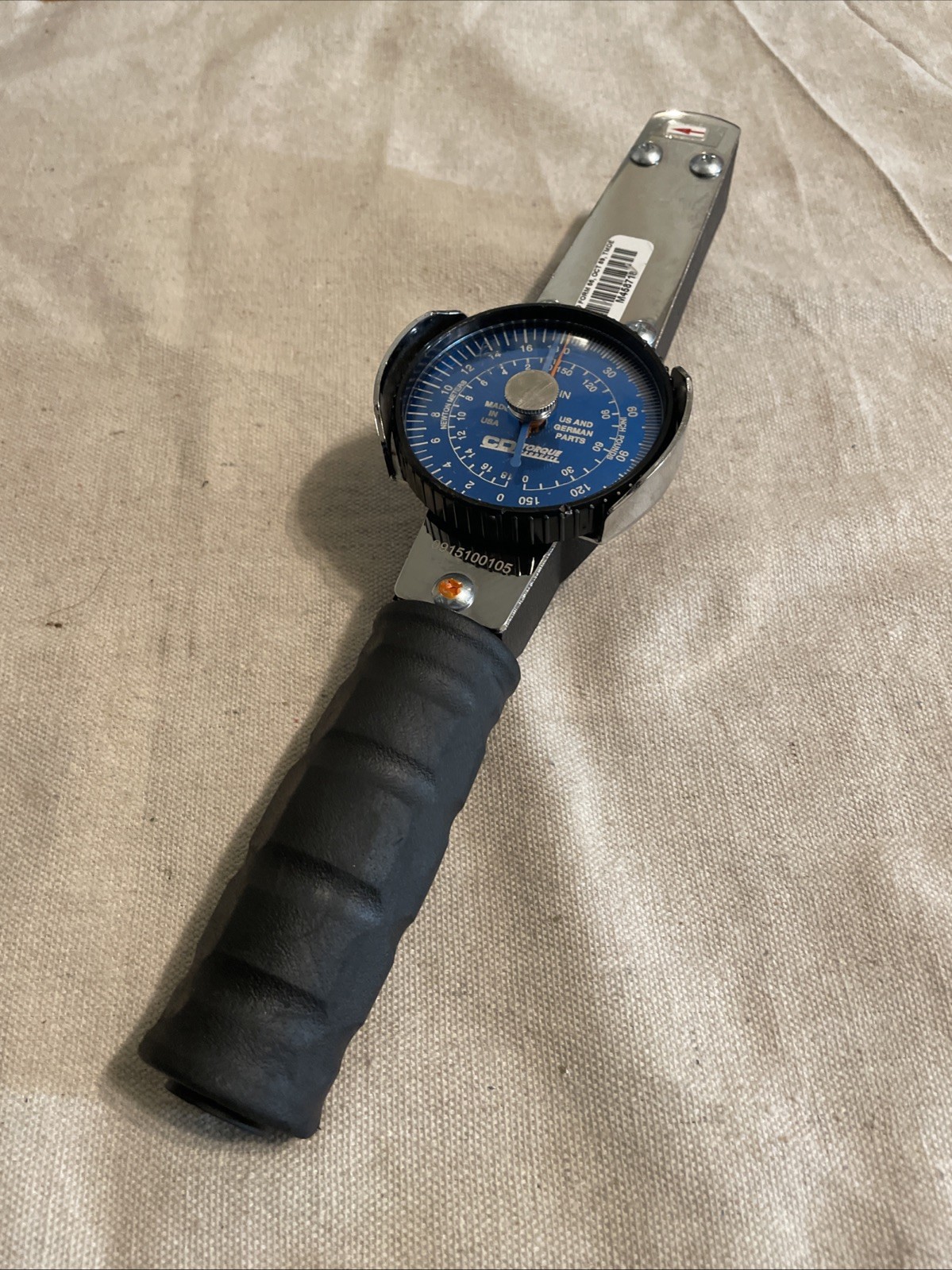 CDI 3/8 Drive Dial Type Torque Wrench Model 1502LDIN 0-150 In/pounds USA