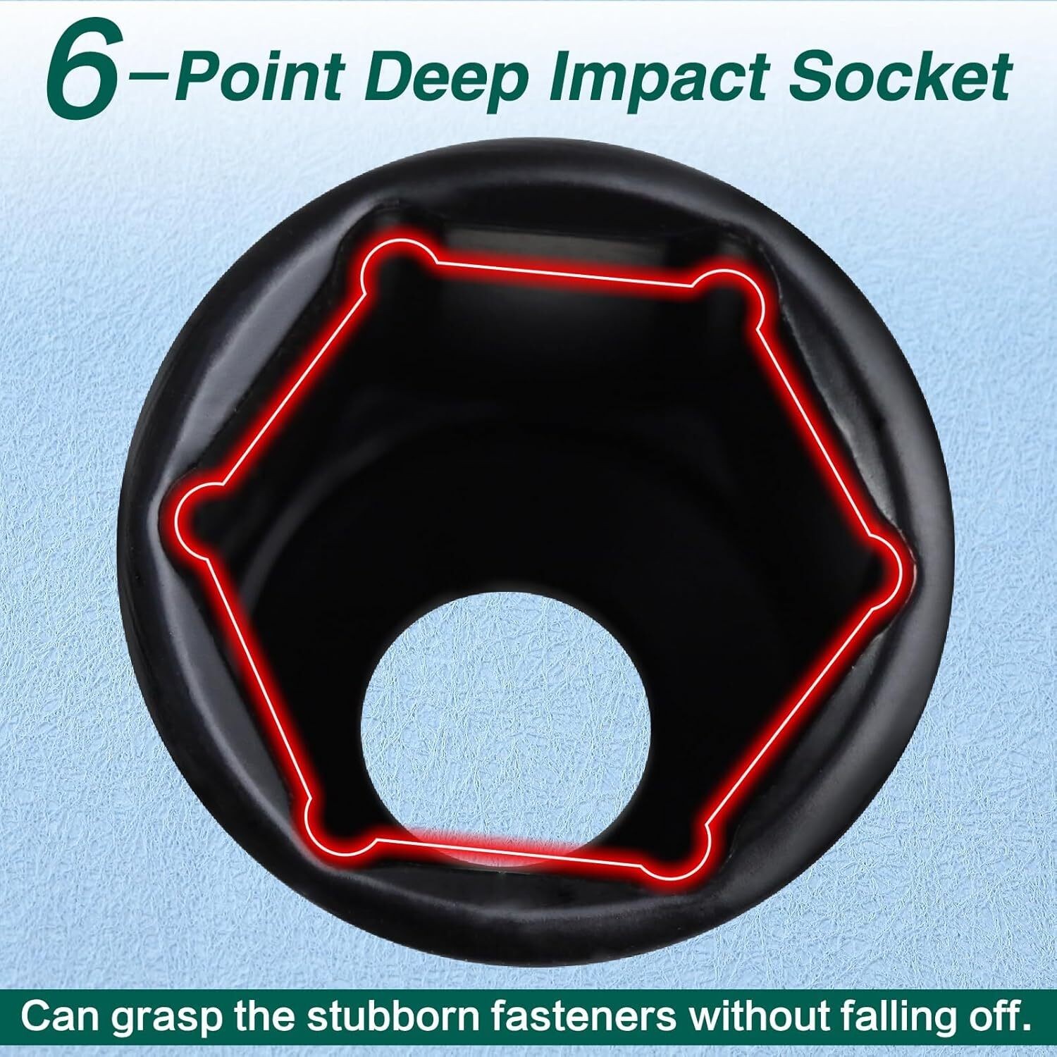 1/2″ Deep Impact Socket Set Drive Long Reach Thin Wall Metric Sockets 10mm-24mm