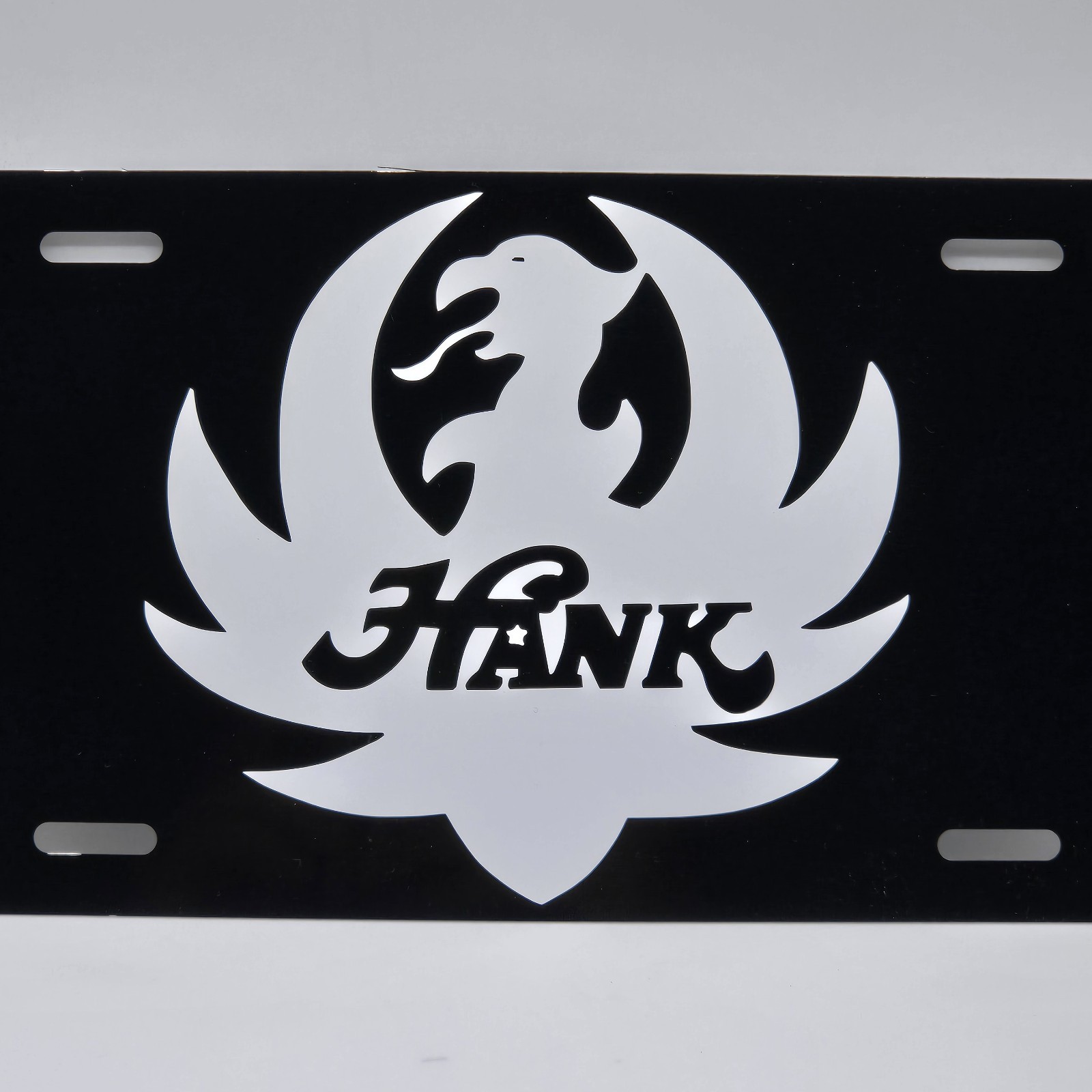 HANK WILLIAMS JR. ALUMINUM BLACK METAL NOVELTY CAR LICENSE PLATE AUTO TAG