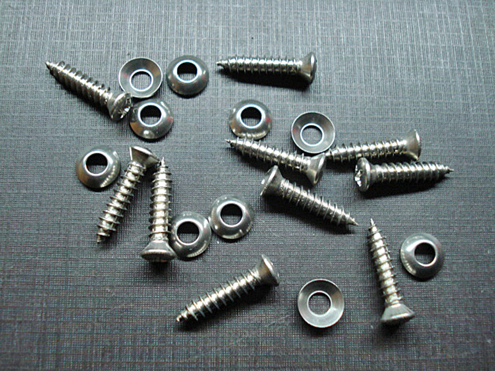 10pcs #8 x 3/4″ with #6 head stainless garnish screws washers for Dodge Plymouth