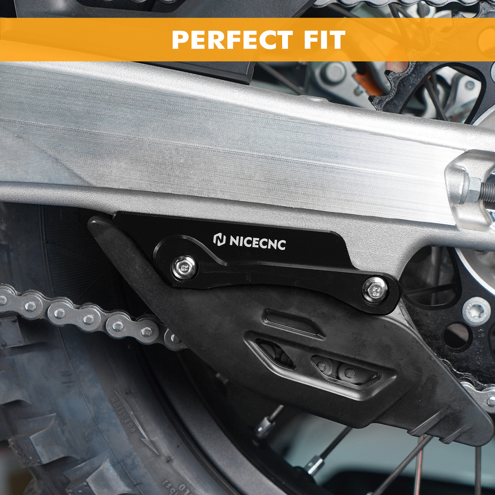 For KTM EXC XCW 250 300 2024 NiceCNC Engine Body Kit Foot pegs Swingarm Guard